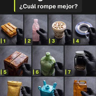 Reel de Instagram de Packwall: Tarima de panal, botella de cuarzo rosa, cubeta de turrón, cinta de titanio, caja de azúca