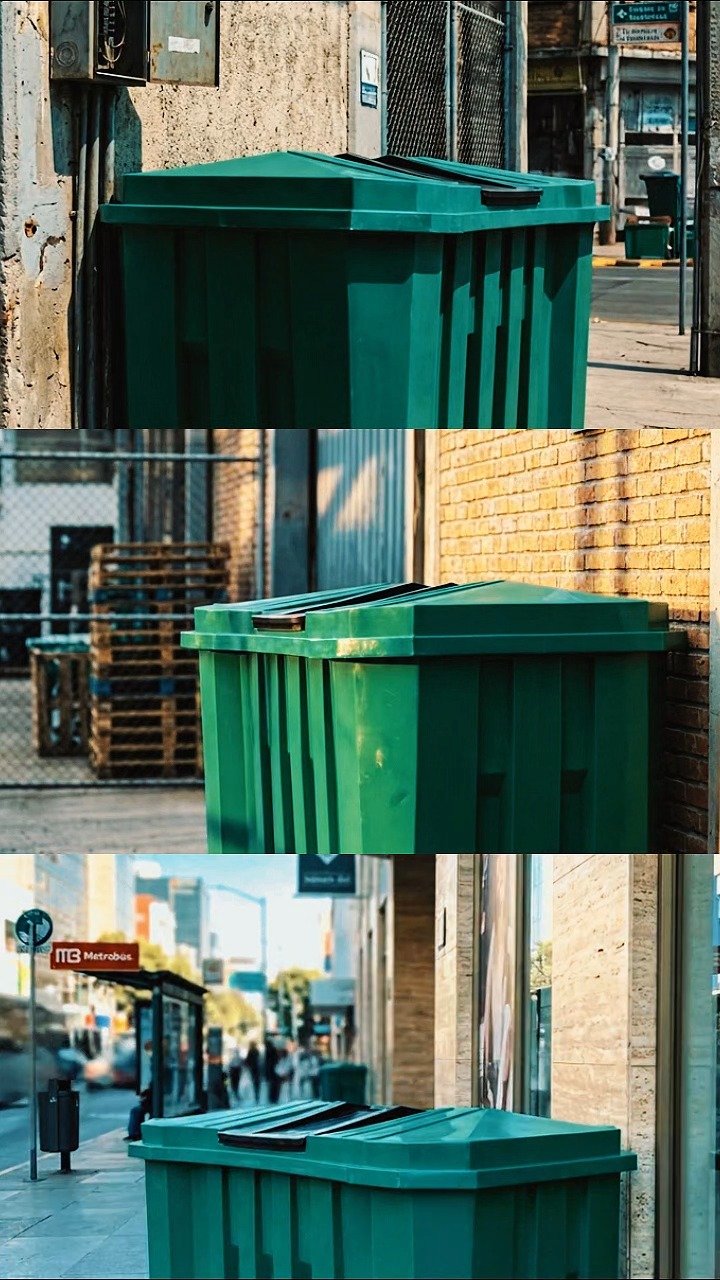 Contenedor industrial de 2000 litros: cuando "grande" se queda corto. ♻️

Es la 